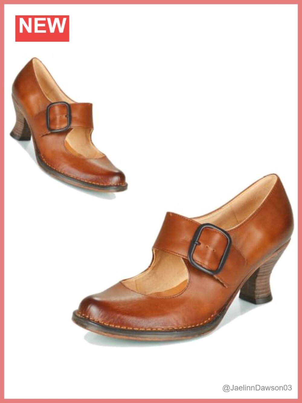 Vintage Mary Jane Kitten Heel Pumps Faux Leather Ankle Strap Work Shoes
